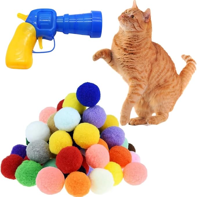 Pawzy boldskyder til katte med 20 bløde bolde